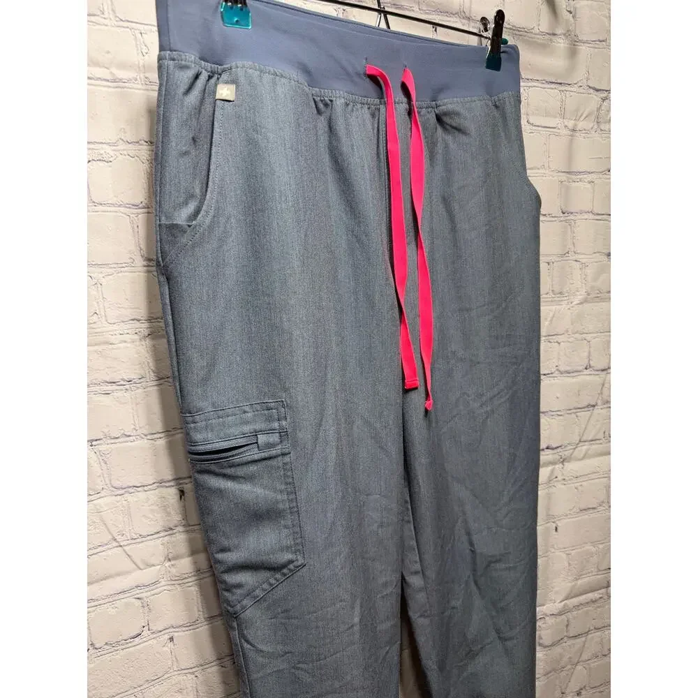 Figs Womens Zamora Jogger Scrub Pant Blue Size M Nurse Medical Doctor